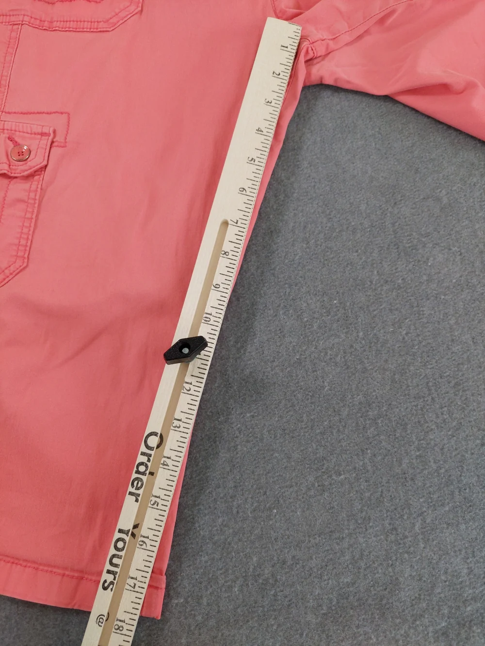 Lee Relaxed Fit Mid Rise Cargo Capri Pants Coral Pink Stretch Size 16 XL